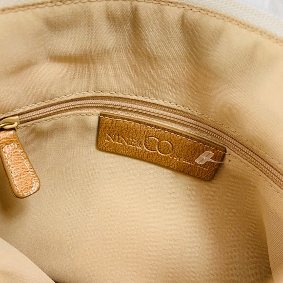 Nine & Co. NWT Nine West White & Tan Purse - Picture 2 of 8